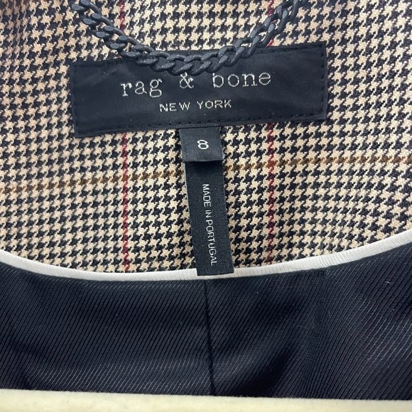 Rag & Bone Houndstooth Wool Blazer - Picture 8 of 9
